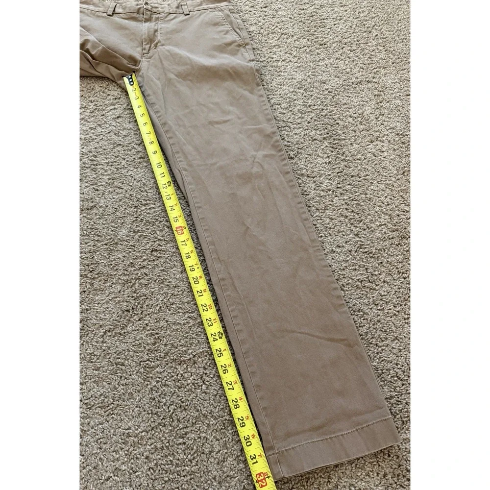 Vineyard Vines Mens Breaker Pant Kahki Tan 32x34 Chino Casual Travel